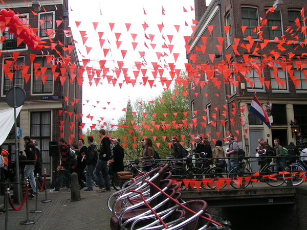 Her skulle have været et billede fra Koninginnedag i Amsterdam 2008.