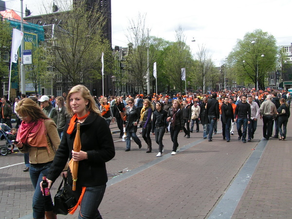 Her skulle have været et billede fra Koninginnedag i Amsterdam 2008.